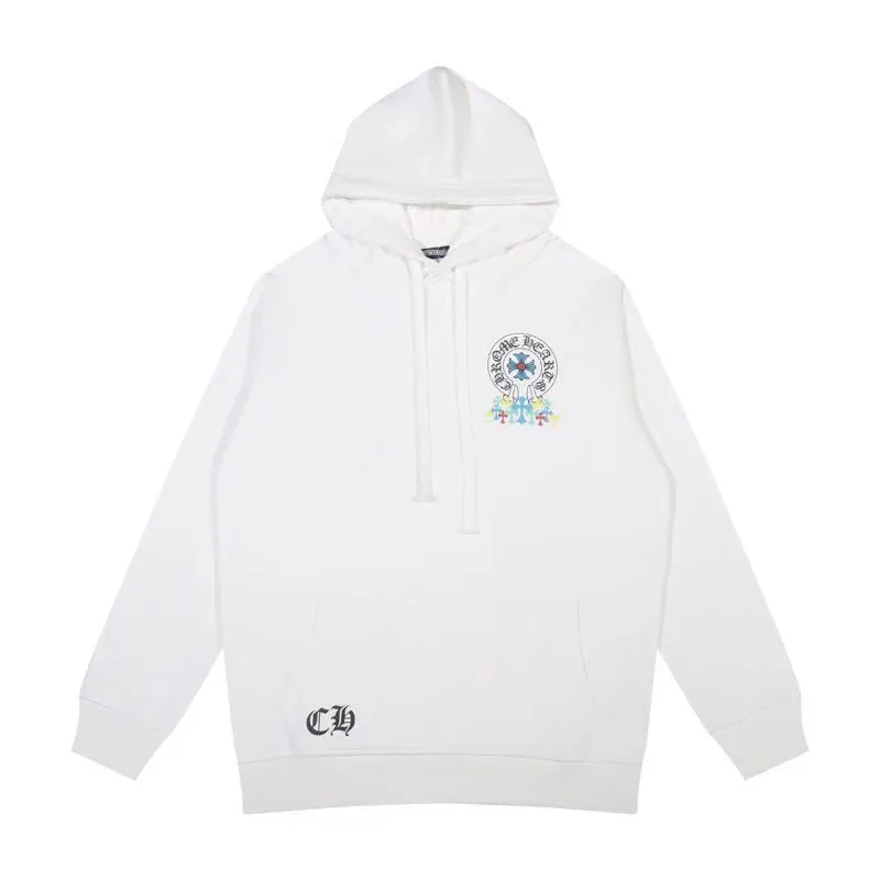 M04—P210 -Chrome Hearts/Chrome Hearts printed sweatshirt cardigan jacket -420 grams of high-density, high-quality wool, soft, delicate and skin-friendly, soft and silky to the touch, warm and skin-friendly -The hardware and zipper accessories are all customized and full of details -Colour: white -Size: S M L XL